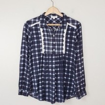 Hem &amp; Thread | Plaid Shirt with Bib Detail, Womens Size Small - £14.40 GBP