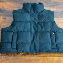 Born Primitive Mens Black Puffer Vest Quilted Zip Snap Athletic Outerwea... - $27.77