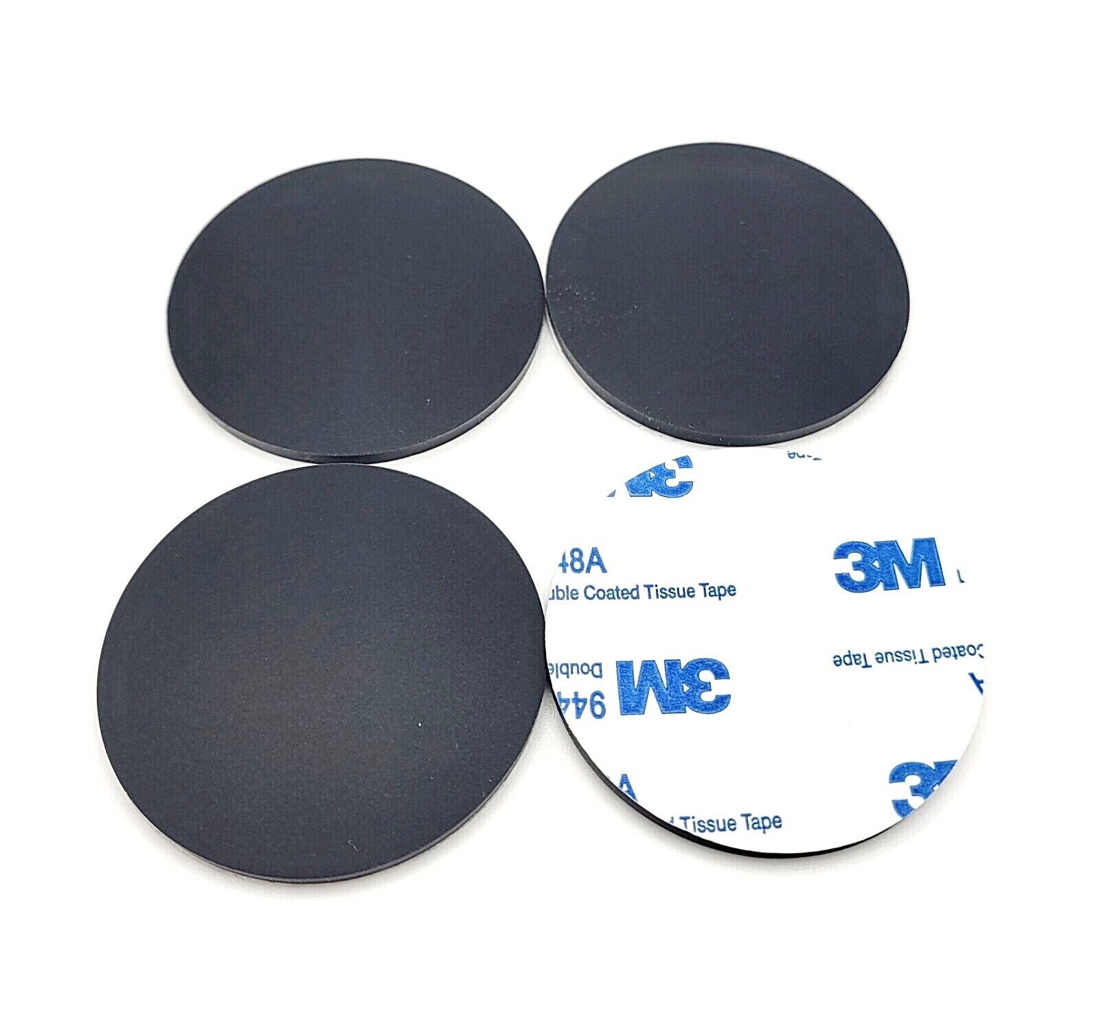 2&quot; Round x 1/8&quot; Thick Rubber Feet Bumper Spacer Stick On Surface Protect... - $12.82+