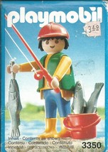 Playmobil Fisherman, Rod & Fish  # 3350,  from 1993 - $14.00