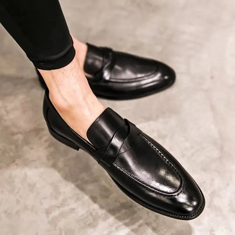 Luxury Designer Men Shoes New PU Leather Casual Driving  Zapatos De Homb... - $36.64