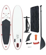 Stand Up Paddle Board Set SUP Surfboard Inflatable Red and White - $5,068.55 MXN