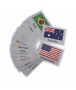 Flags Alphabet Flash Cards For Toddlers Kids Abc Shapes Sight Words Lear... - £20.15 GBP
