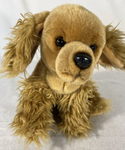 Toys R Us Cocker Spaniel Plush Dog 9 inches tall Sitting Stuffed Animal - £9.55 GBP