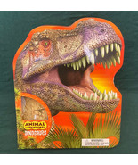 Animal Adventures Dinosaurs educational book &amp; play set kit 2014 opened ... - £6.32 GBP