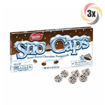 3x Packs Nestle Sno Caps Semi Sweet Chocolate Nonpareils Theater Box Candy 3.1oz - $12.25