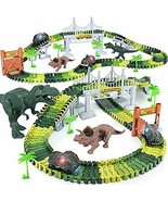 Dinosaur Toys,Create A Dinosaur World Road Race,Flexible Track Playset - £30.57 GBP