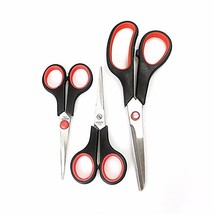 3PCS Household Scissors Stainless Steel Home School Art Craft Diy Sewing Office - £5.91 GBP