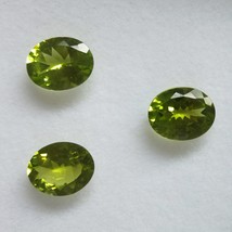Natural Peridot Oval Facet Cut 10X8mm Parrot Green Color VS Clarity Loose Gemsto - £77.87 GBP