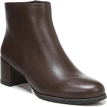 Naturalizer Women Bay Waterproof Block Heel Ankle Bootie Size US 7W Chocolate - £80.27 GBP