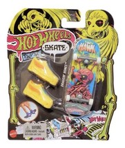 Hot Wheels Tony Hawk Skate Neon Fingerboard Draggin Bones - $8.59