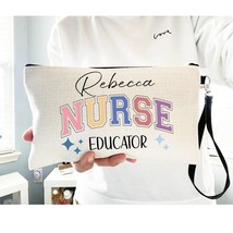 Gift For Nurse Educator, Personalized Nurse Makeup Bag, Nursing Teacher ... - £12.48 GBP