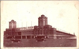 Vtg Postcard, Municipal Pier, Chicago IL.  Postmarked 1916 - £5.05 GBP
