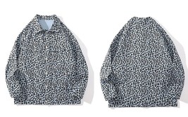 GONTHWID Harajuku Streetwear Shirts Coats  Print Button Blouse Long Sleeve Shirt - £117.70 GBP