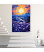 Sea of Flowers Canvas Painting Wall Art Posters Landscape Canvas Print P... - $18.78 CAD+