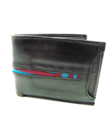 Arte Kuna Colombia Mens Black Bi Fold Leather Wallet w/ Slim Card Holder... - £25.92 GBP