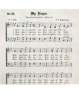 1883 Gospel Hymn My Prayer Sheet Music Victorian Religious Collectible A... - $27.15 CAD