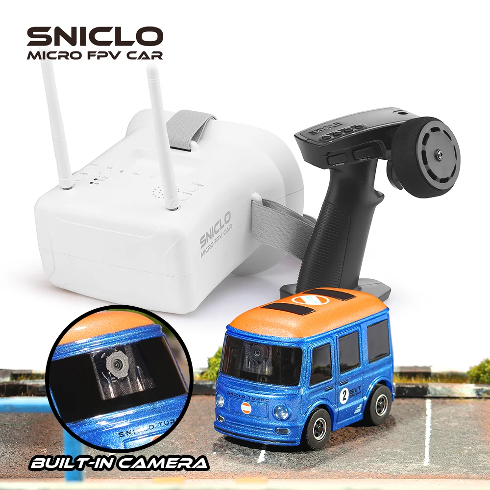 Sniclo Q38-T1 FPV RC Car Built-in Camera FPV Car  with Goggles Micro RC Desk - £190.86 GBP