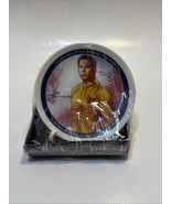 Vintage Star Trek Captain Kirk 4 Inch Mini Porcelain Plate by Hamilton, 1991 NIB - $8.90