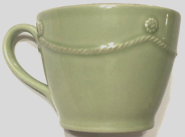 Juliska Berry &amp; Thread Vintage Pistachio Green Ceramic Tea Coffee Mug 4&quot; - £15.23 GBP