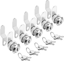 Cam Locks Cabinet Locks Keyed Alike, 5/8&#39;&#39; Cylinder Length Fits on 0.4’’ Max Pan - £17.99 GBP