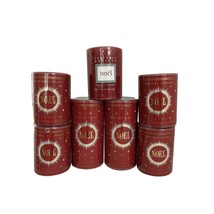 7x Crabtree &amp; Evelyn Noel Pillar Candles HTF Discontinued 4-6” Holiday Christmas - £217.73 GBP