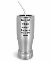 PixiDoodle Funny Statistics Analyst Insulated Coffee Mug Tumbler with Spill-Resi - £26.85 GBP+