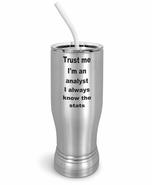 PixiDoodle Funny Statistics Analyst Insulated Coffee Mug Tumbler with Spill-Resi - $33.59 - $35.51