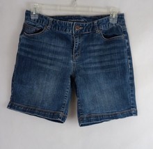 Maurices Whiskered Distressed Denim Jean Shorts Size 9/10 Inseam 7&quot; - £12.95 GBP