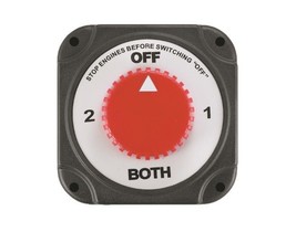 Dual Battery Selector Switch 5 Inch Square Base 3 3/8 Inches  High #10008 - $107.83 CAD