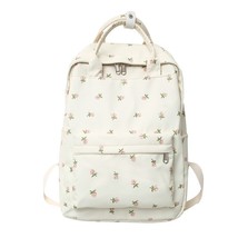 Fashion Women Cute Floral Student Backpack Trendy Lady Kawaii Book Bags Female P - £29.66 GBP