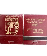 Foundry Restaurant Vintage Matchbook Massachusett Matches Unstruck Lot O... - $377.05 MXN
