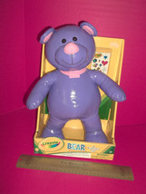 Crayola Craft Kit Bear Hallmark Coloring Activity Toy Crayons Purple Sticker New - $23.74