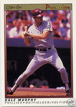 Baseball MLB Trading Card 1991 Dale Murphy O-Pee-Chee #85 PA Phillies Base Ball - £0.77 GBP