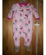 Carter Baby Clothes 0M-3M Newborn Playsuit Pink First Christmas Holiday ... - $12.34