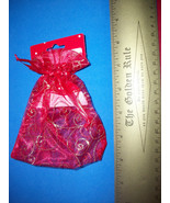 Home Gift Bag Tote Sheer Red Favor Treat Sack Wrap Small Party Baggie Wr... - €1,03 EUR