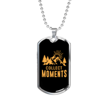 Camper Necklace  Collect Moments Hiking Necklace Stainless Steel or 18k Gold Do - £37.92 GBP+