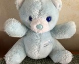 VTG Rare Les Petits Applause Blue Teddy Bear Musical Baby Plush Stuffed ... - £62.66 GBP