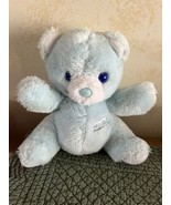 VTG Rare Les Petits Applause Blue Teddy Bear Musical Baby Plush Stuffed ... - £62.43 GBP