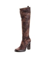 $395 Donald J Pliner "Chenia" Stretch Knee High Women's Boots, Taupe/Expresso - $76.00