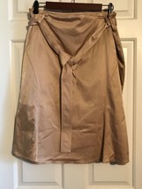 Etcetera Women&#39;s Gold Fully Lined Godet Flare Skirt Back Zip Belt Sz:10 Nwot - £47.48 GBP