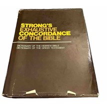 Strongs Exhaustive Concordance Of The Bible Dictionaries Of The Hebrew G... - $19.79