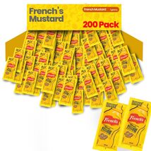 French's Yellow Mustard Single Serve Packet 200 Qty New - $21.95