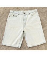 Vintage Levis Orange Tab White Wash 550 Denim Shorts Men&#39;s Jorts 38 Skat... - €34,53 EUR