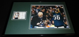 Chris Long Signed Framed 11x17 &amp; Super Bowl Dog Photo Display PANINI Eagles - £77.86 GBP