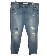 Torrid Women&#39;s 16 (38 x 25 1/2) Ankle Skinny Denim Jeans Distressed - £22.18 GBP