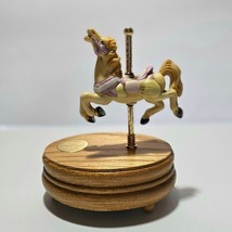 Willitts Musical Carousel Horse with Wood Base Plays Edelweiss # 8714 - $18.43