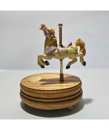 Willitts Musical Carousel Horse with Wood Base Plays Edelweiss # 8714 - $18.43