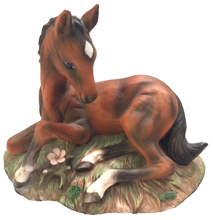 Homco Horse Foal Figure 5.75" Tall Masterpiece Porcelain Vintage 1982 - **READ** - $11.75