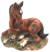 Homco Horse Foal Figure 5.75&quot; Tall Masterpiece Porcelain Vintage 1982 - ... - $11.75